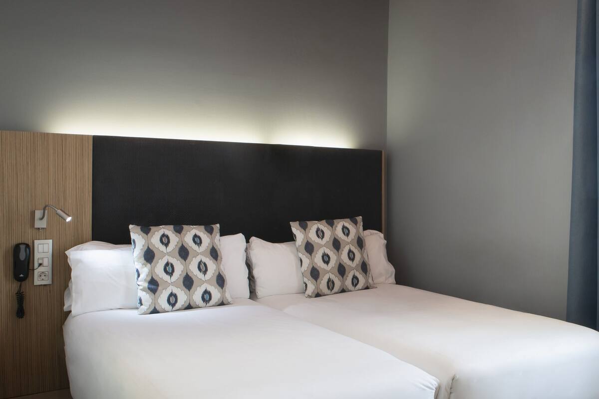 Habitación estándar doble | Minibar, caja fuerte, escritorio y sistema de insonorización
