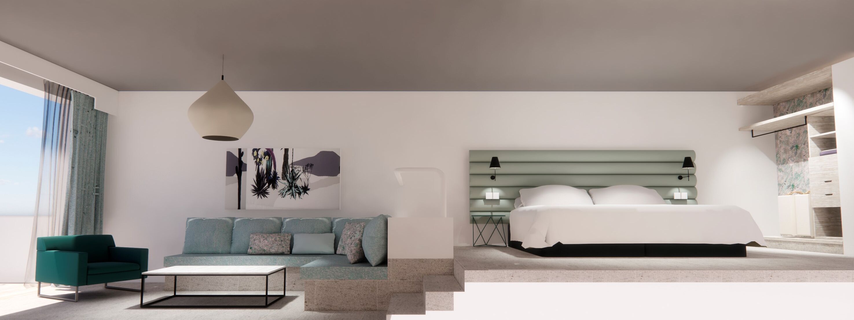 Caja fuerte, cortinas opacas, wifi gratis y ropa de cama