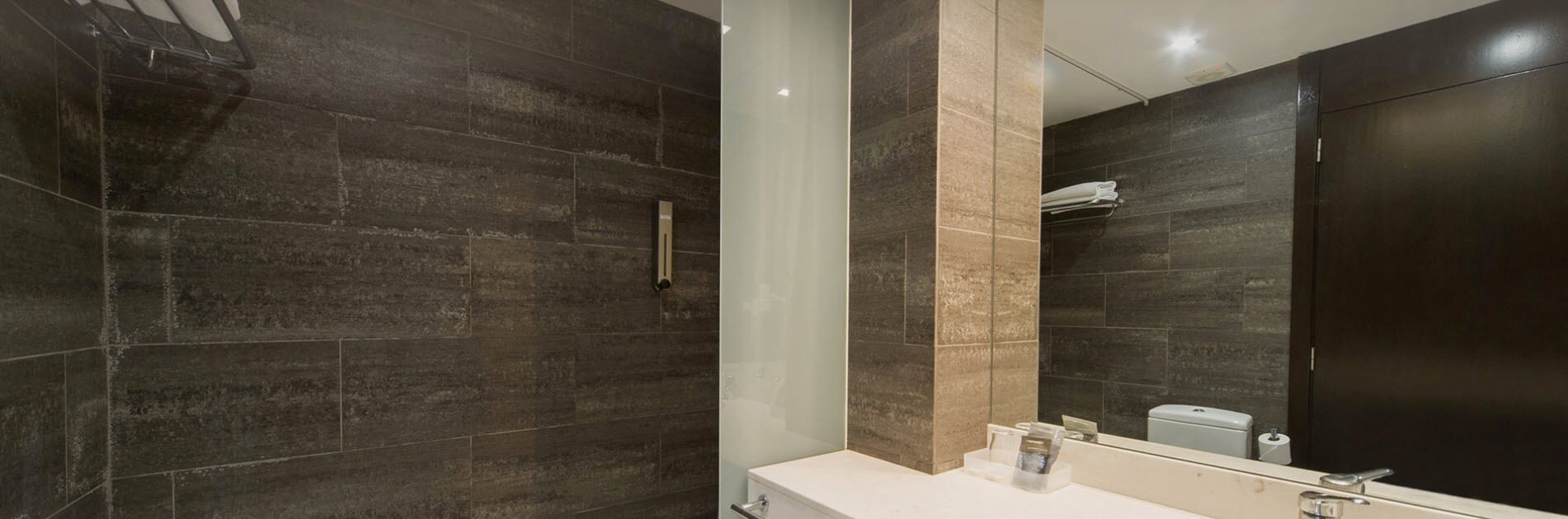 free toiletries, hair dryer, towels