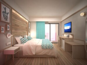 迷你吧、書桌、遮光窗簾/窗簾、隔音