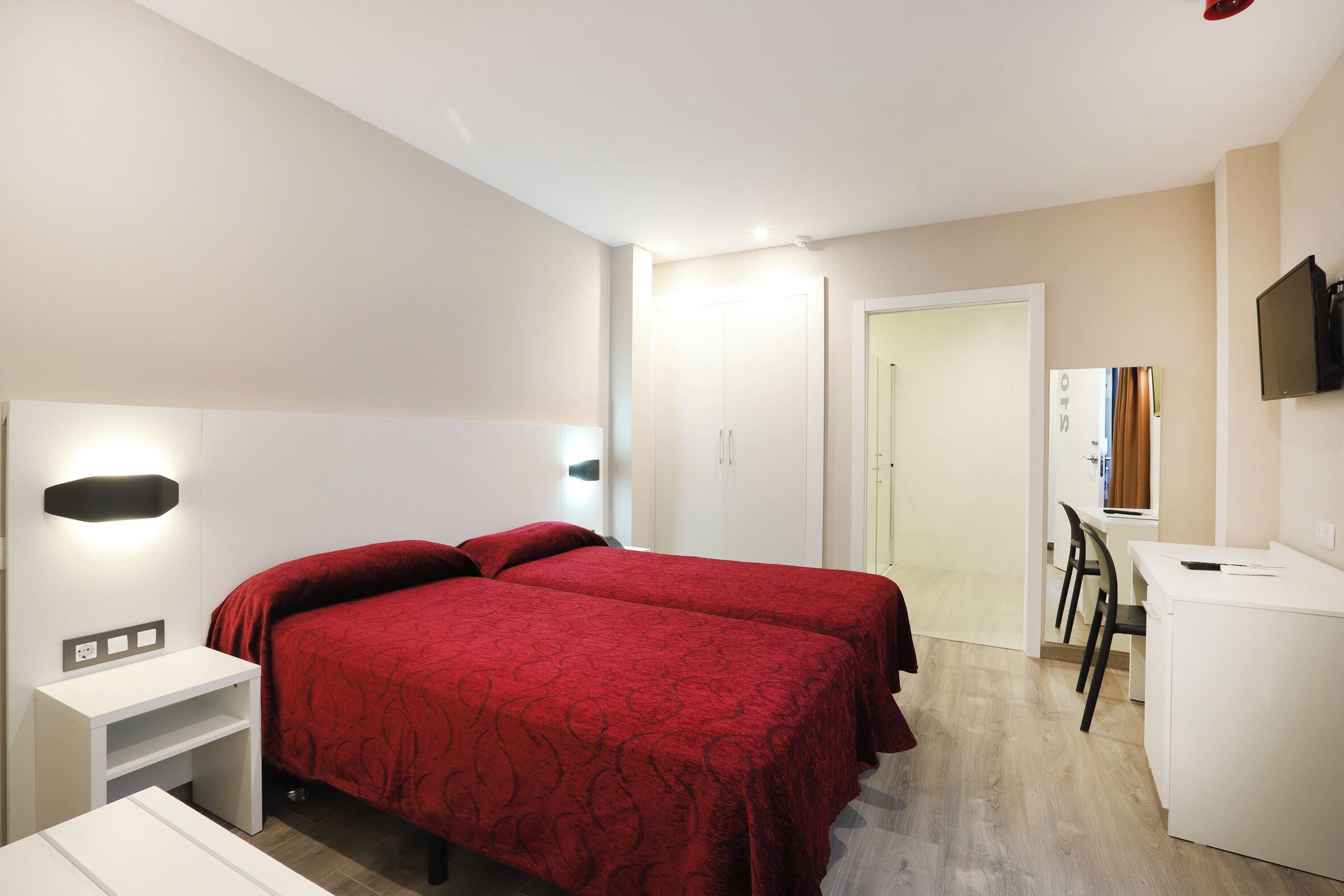 Minibar, desk, blackout drapes, free WiFi