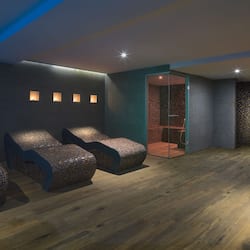 Een sauna, een bubbelbad, een stoombad, een Turks bad/hammam