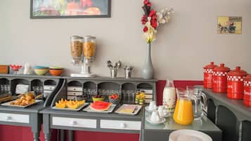 Daily buffet breakfast (EUR 13 per person)