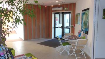 Interior entrance
