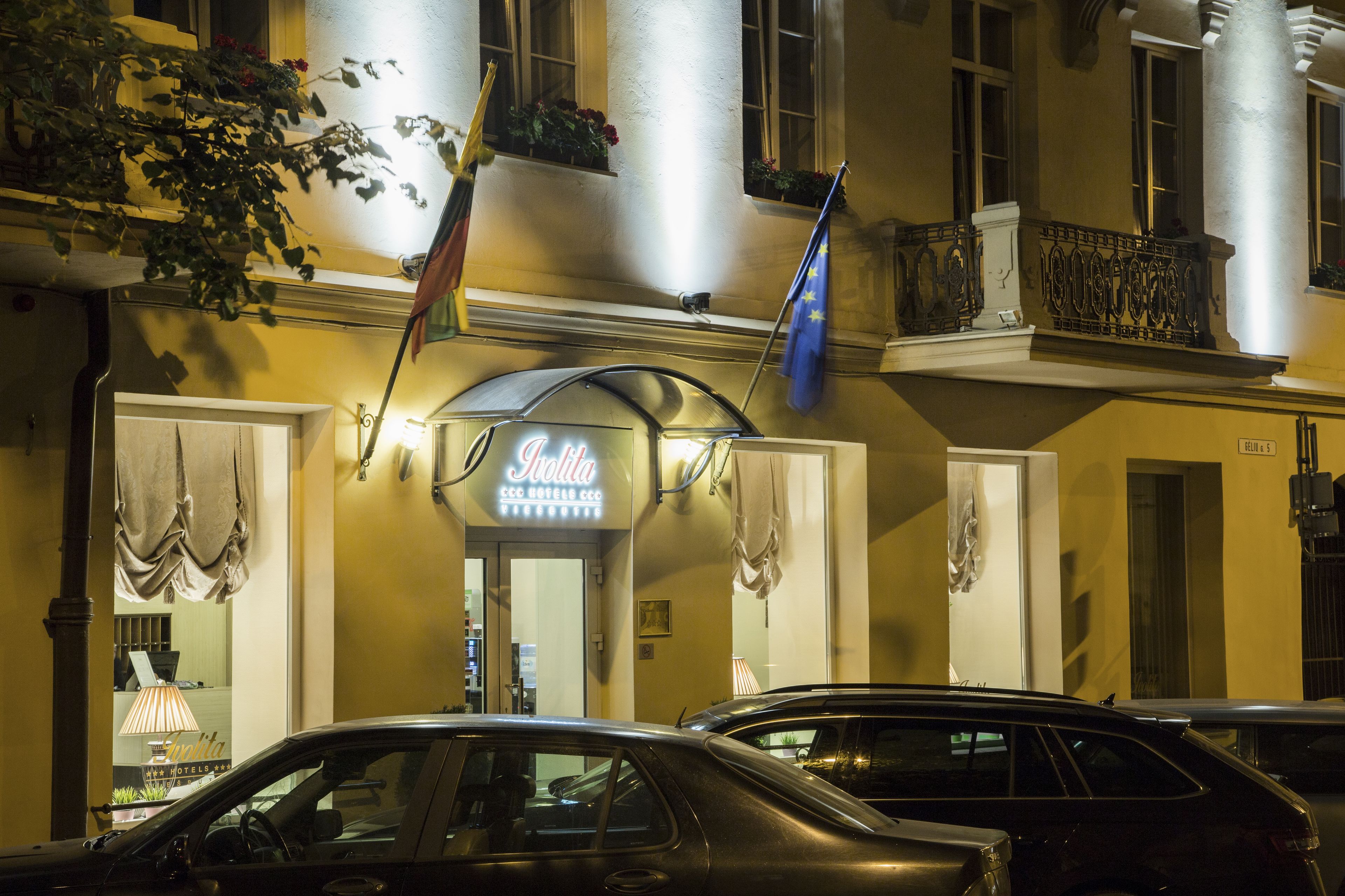 front of property – evening/night