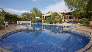 2 outdoor pools, pool umbrellas, sun loungers