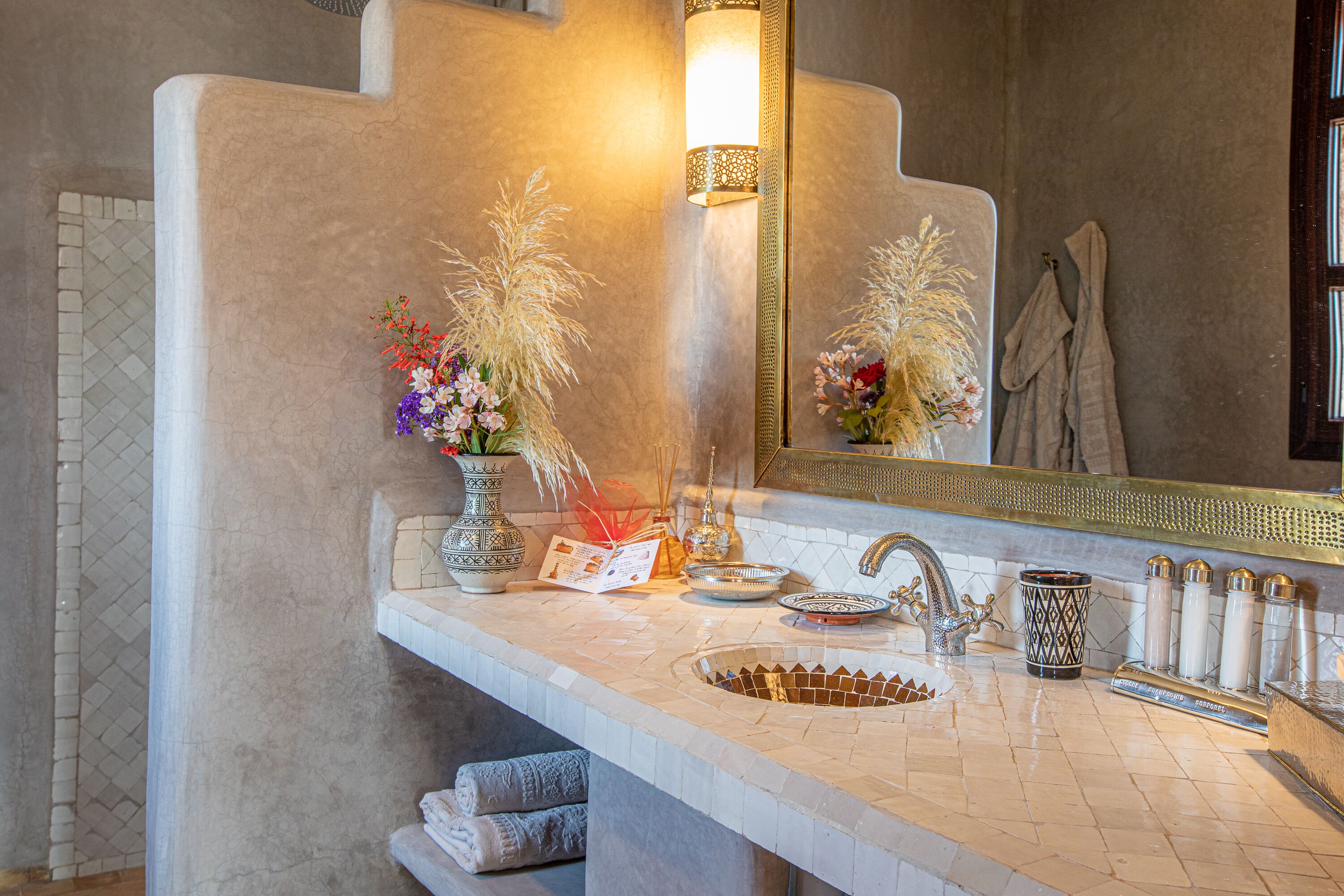 exclusive villa | bathroom | rainfall showerhead, free toiletries, hair dryer, bathrobes