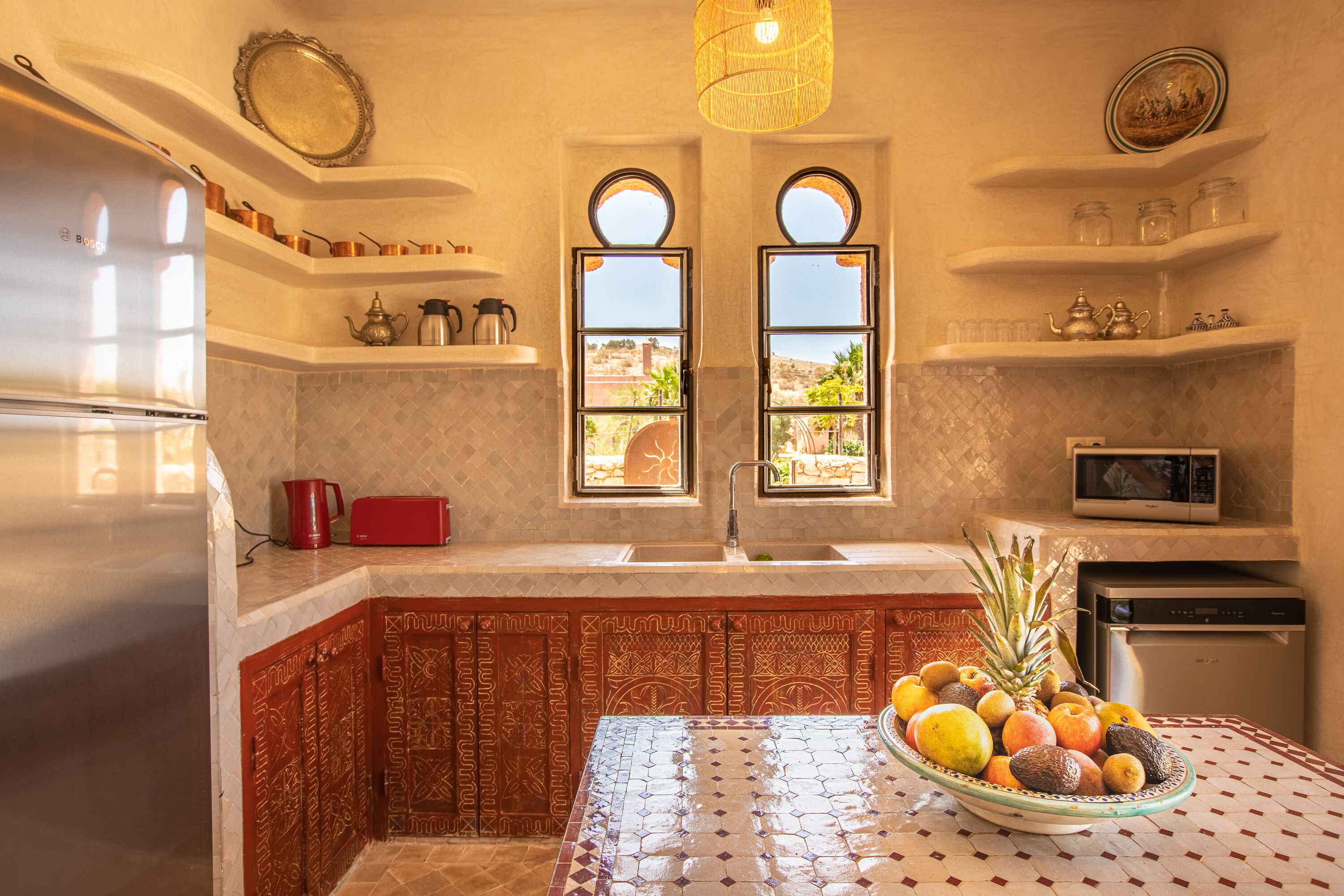 exclusive villa | private kitchen | full-sized fridge, microwave, cleaning supplies, freezer