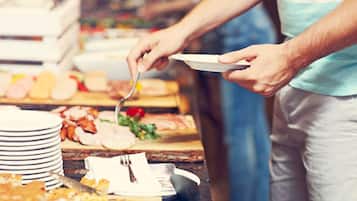 Free daily buffet breakfast