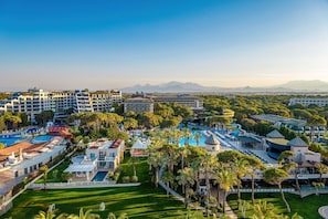 A resort with multiple buildings, a large swimming pool, and lush greenery. - Papillon Ayscha Resort & Spa - All Inclusive (Serik)