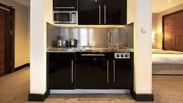 Departamento, 1 habitación | Cocina privada | Cafetera y tetera