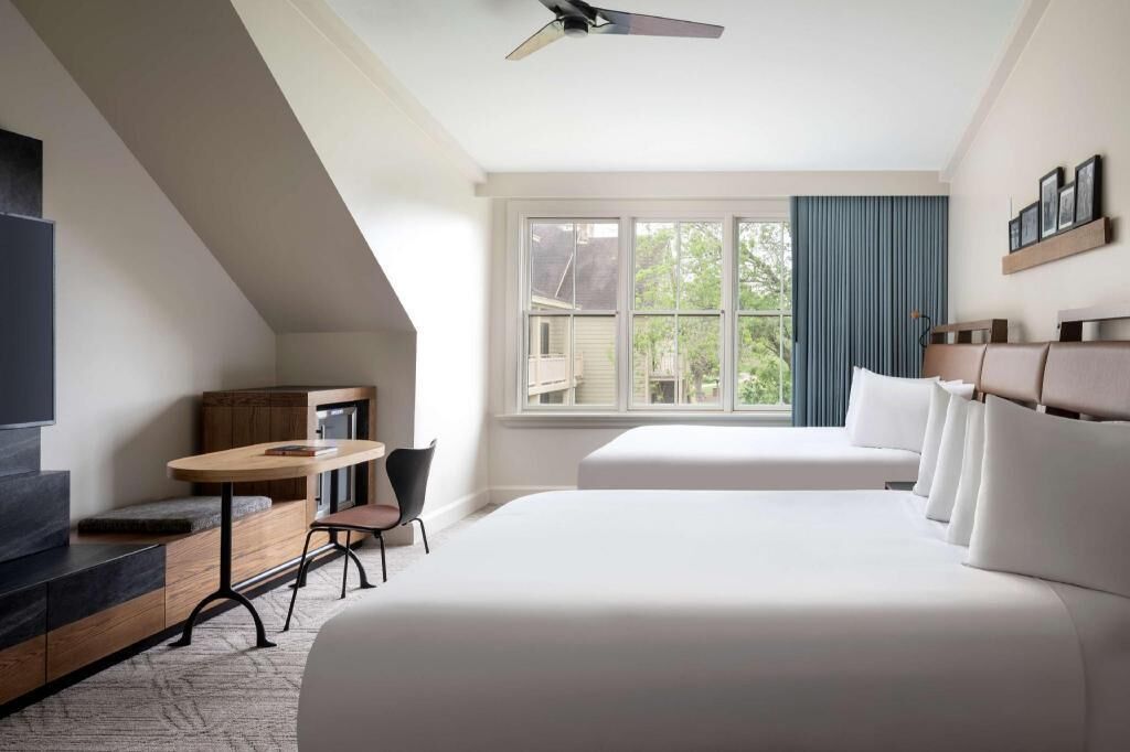 Hypo-allergenic bedding, down comforters, pillowtop beds, in-room safe