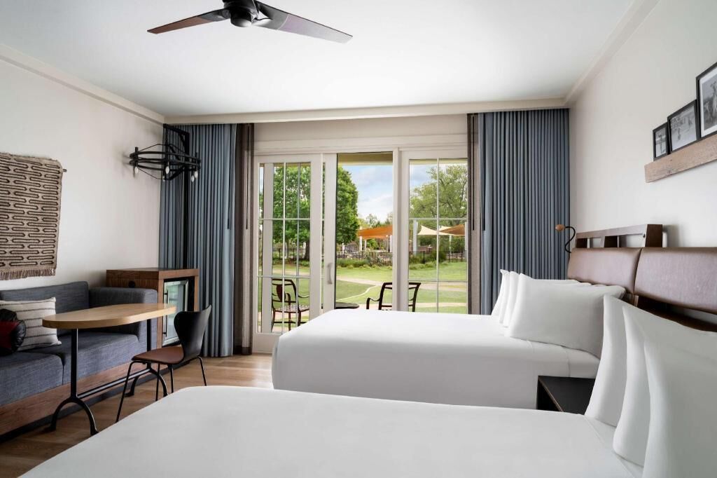 Hypo-allergenic bedding, down comforters, pillowtop beds, in-room safe