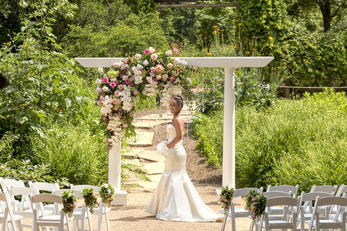 outdoor wedding area