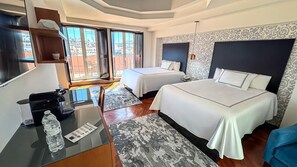 Standard Room, 2 Queen Beds, City View | Premium bedding, minibar, in-room safe, iron/ironing board - Santa Rita Hotel del Arte (Zacatecas)