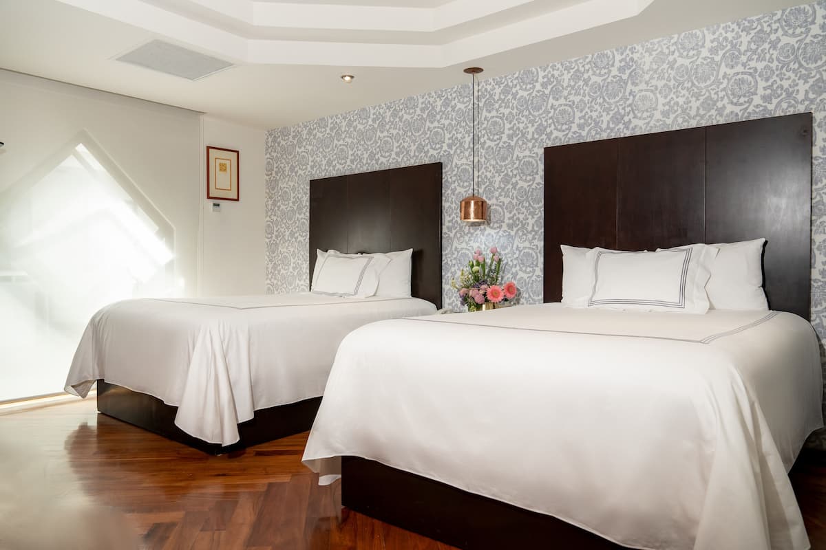 Standard Room, 2 Queen Beds | Premium bedding, minibar, in-room safe, iron/ironing board