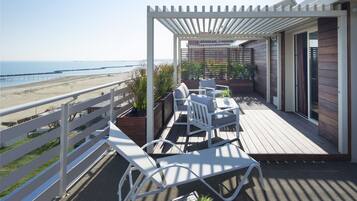 Doppia Superior, terrazzo, fronte mare | Vista mare