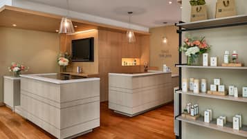 Sauna, body treatments, hot stone massages, deep-tissue massages