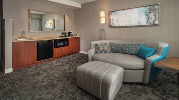 27-inch LCD TV with cable channels, TV, iPod dock