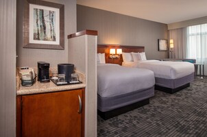 In-room safe, desk, laptop workspace, blackout drapes