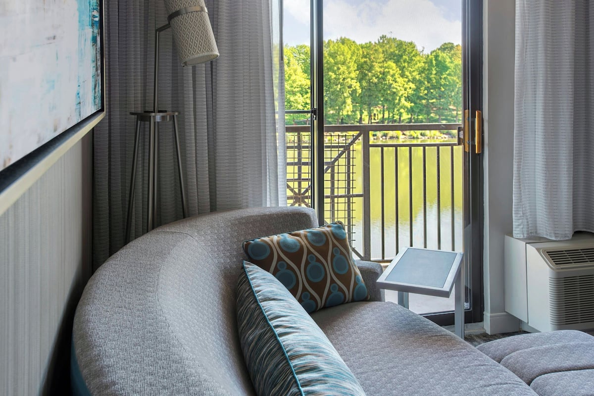 Room, 1 King Bed with Sofa bed, Non Smoking (Balcony) | In-room safe, desk, laptop workspace, blackout drapes
