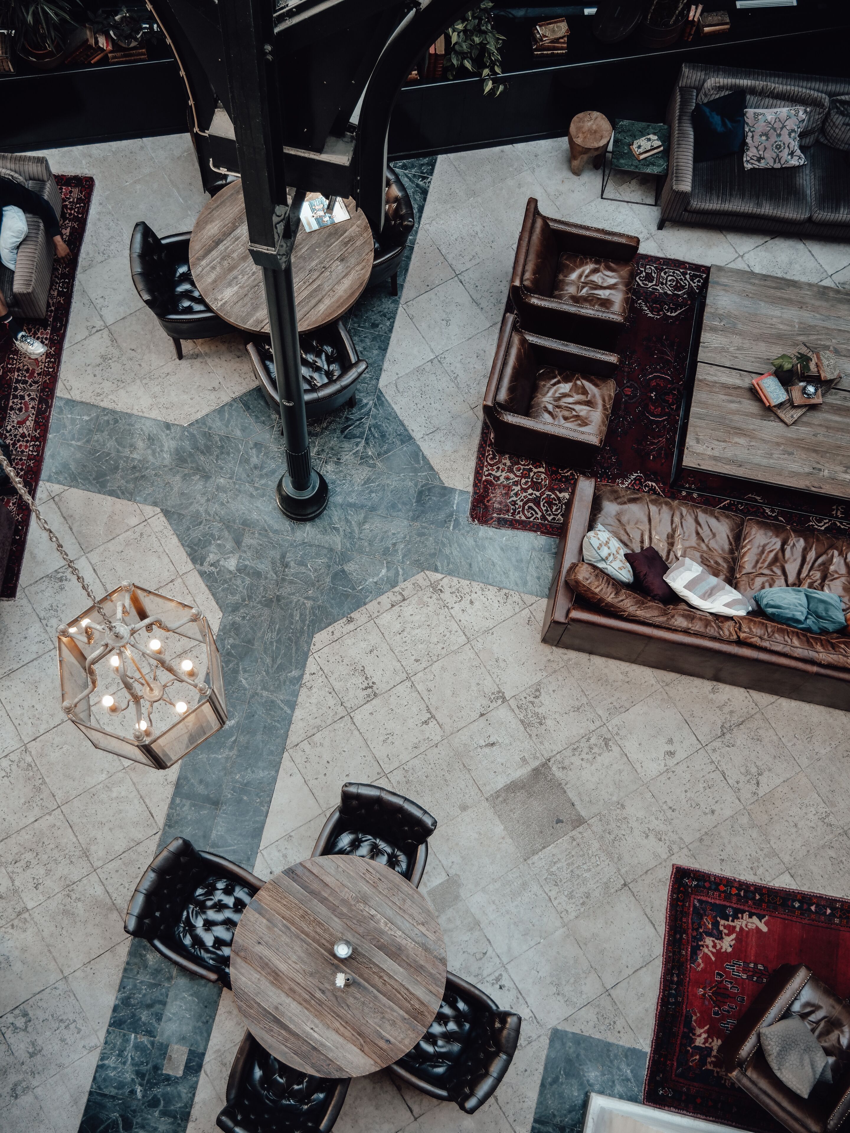 Sitteområde i lobbyen