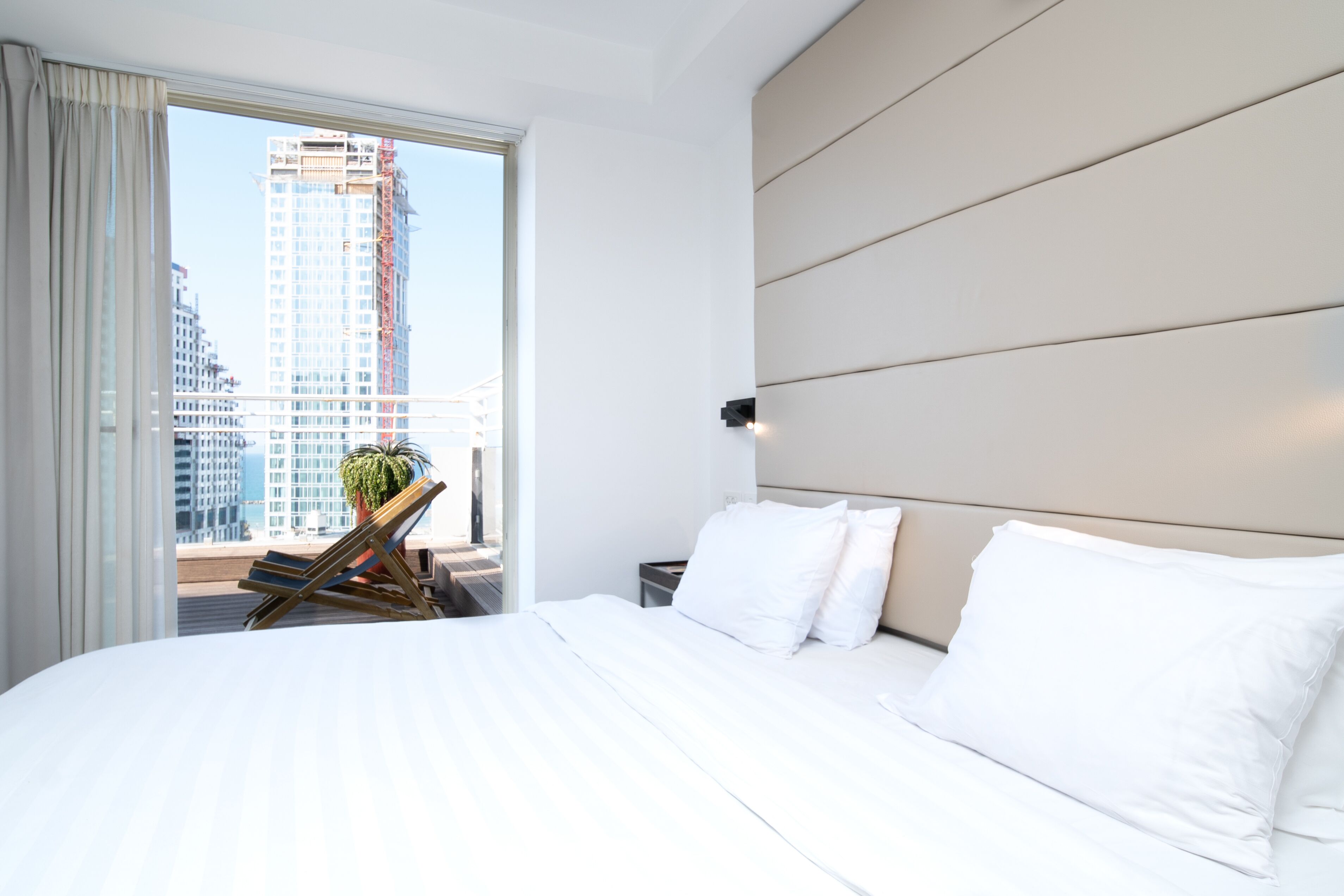 terrace sea view | 1 bedroom, egyptian cotton sheets, premium bedding, in-room safe
