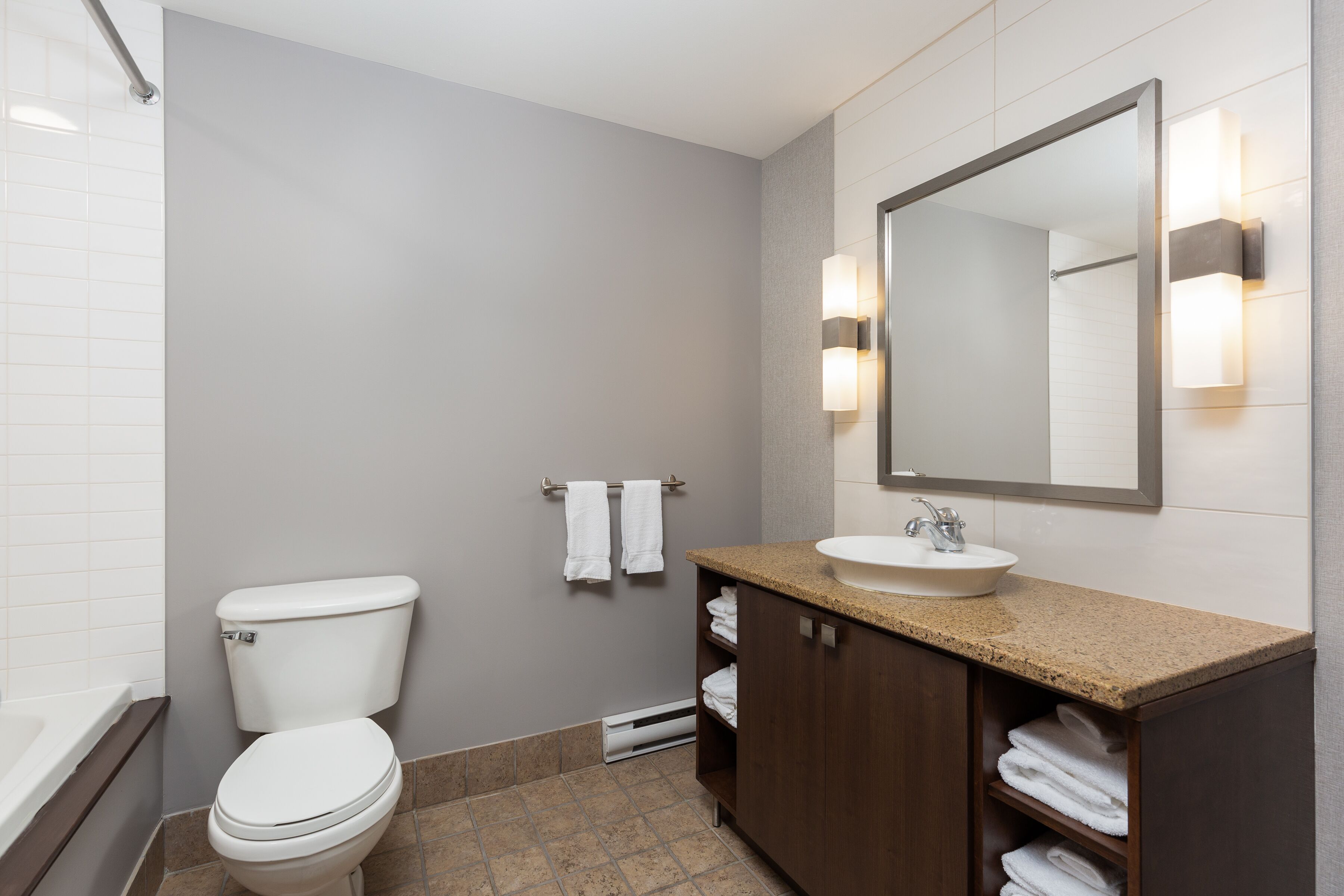 free toiletries, hair dryer, bathrobes, towels