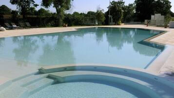 Außenpool (je nach Saison geöffnet), Sonnenschirme