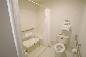 Combined shower/bathtub, free toiletries, towels - Americas Best Value Inn Jonesville (Jonesville)