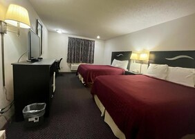 Room, 2 Queen Beds, Non Smoking | Desk, iron/ironing board, free WiFi, bed sheets