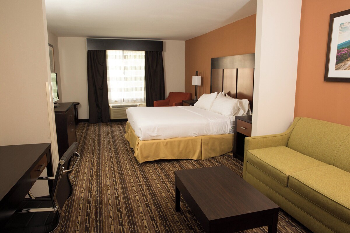 Suite, 1 très grand lit (Additional Living Area) | Coffre-fort, bureau, fer et planche à repasser, lit de bébé (gratuit)