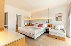 Suite, Garden View | Premium bedding, memory foam beds, minibar, in-room safe