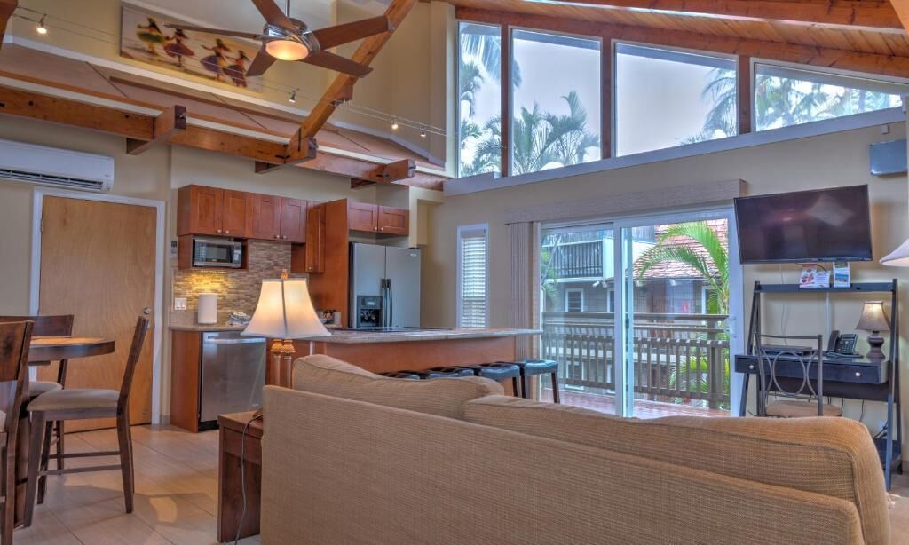 Penthouse Deluxe, cuisine, vue jardin | Cuisine privée