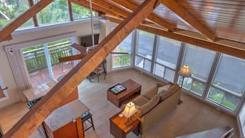 Penthouse Deluxe, cuisine, vue jardin