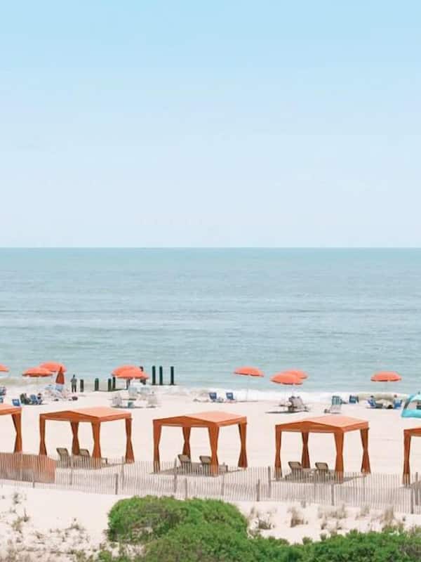 Beach nearby, beach cabanas, beach umbrellas, beach towels