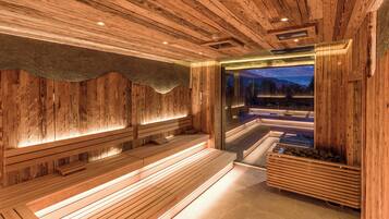 Couples treatment room(s), sauna, hot tub, steam room, body treatments