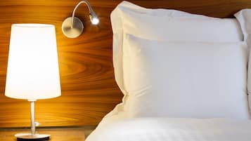 Down duvets, minibar, in-room safe, desk
