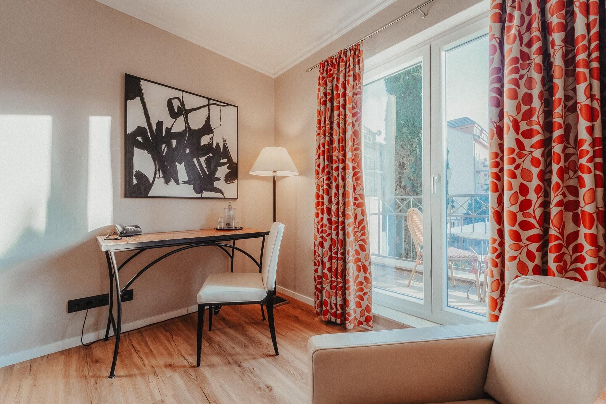 superior single room | premium bedding, in-room safe, desk, laptop workspace