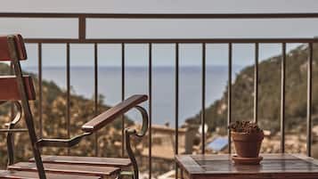 Comfort double room, balcony, sea view Spa access not included | Terras