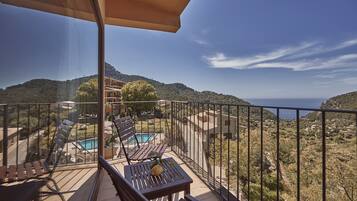 Junior suite, balcony, sea view Spa access not included | Terraza o patio