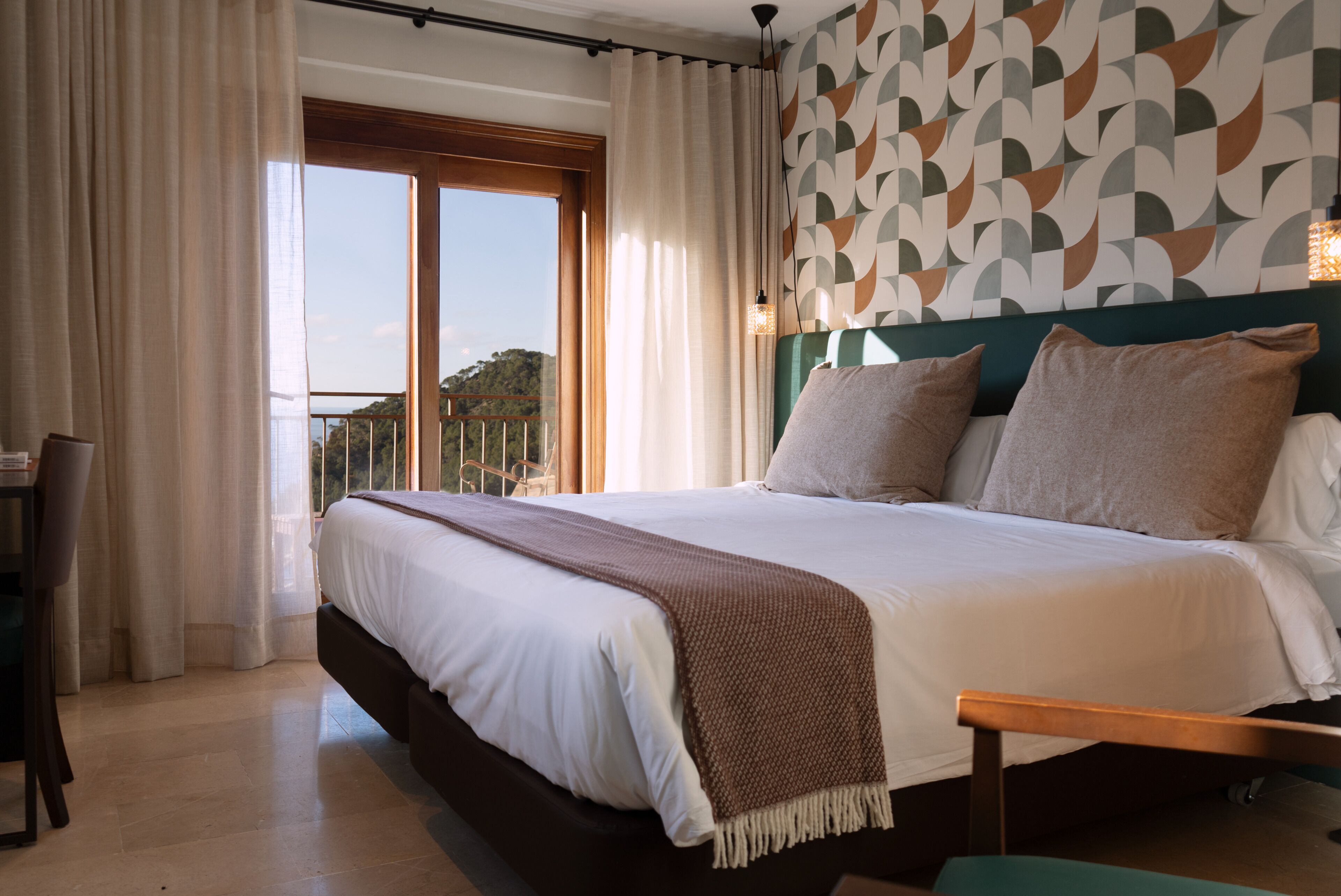 Comfort tweepersoonskamer | Lakens van Egyptisch katoen, luxe beddengoed, donsdekens