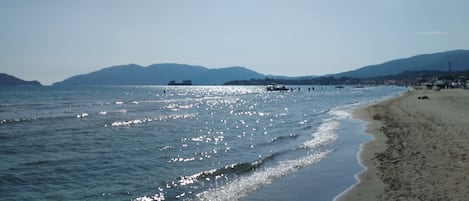 Vlak bij het strand