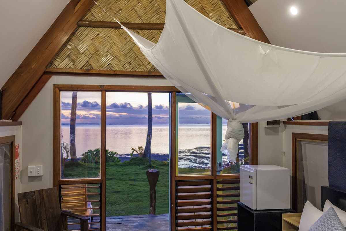 beachfront bure | in-room safe, blackout curtains, iron/ironing board, free wifi