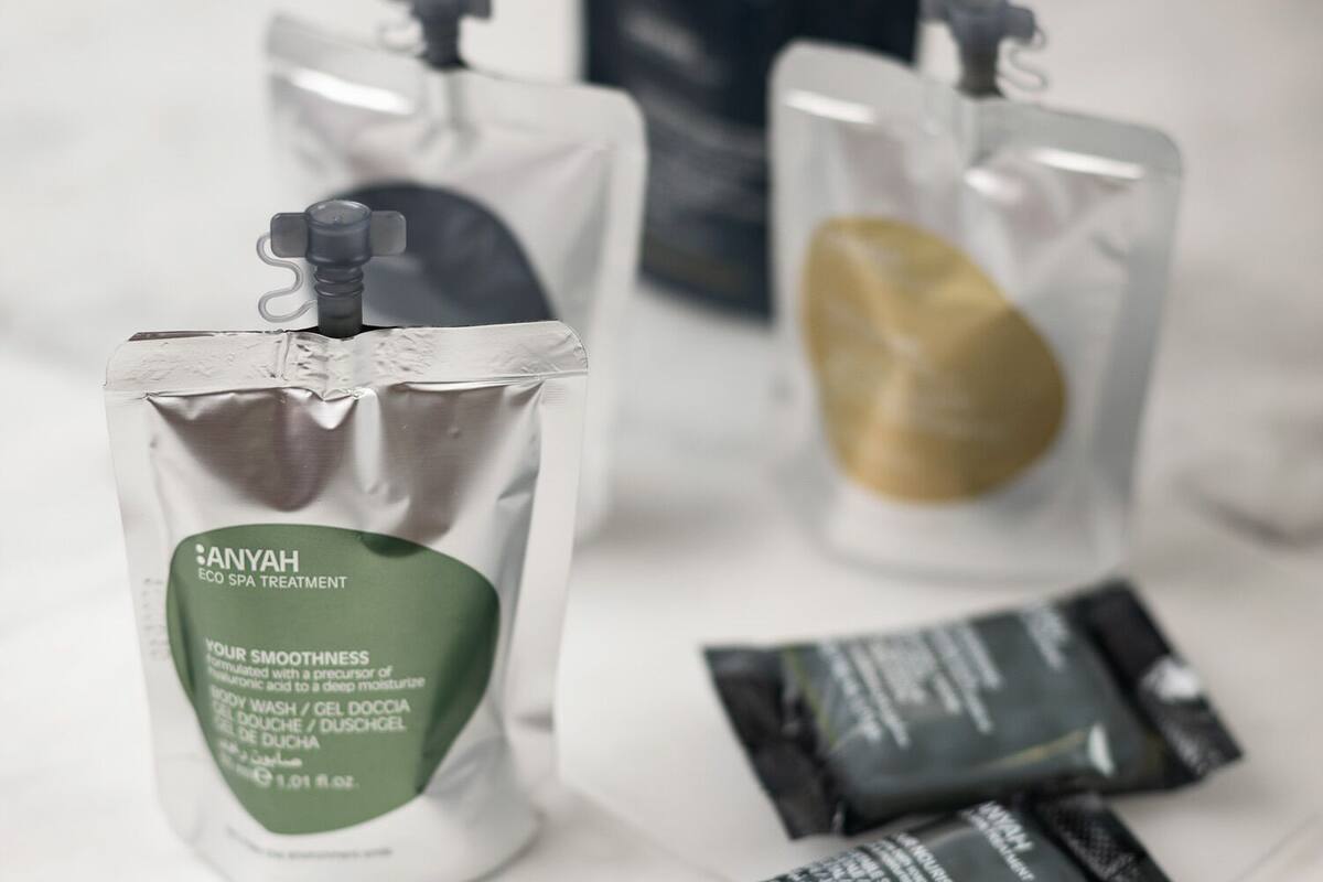 free toiletries, hair dryer, bidet, towels