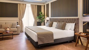 1 slaapkamer, een minibar, een kluis op de kamer, een bureau