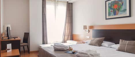 Minibar, in-room safe, blackout drapes, free WiFi