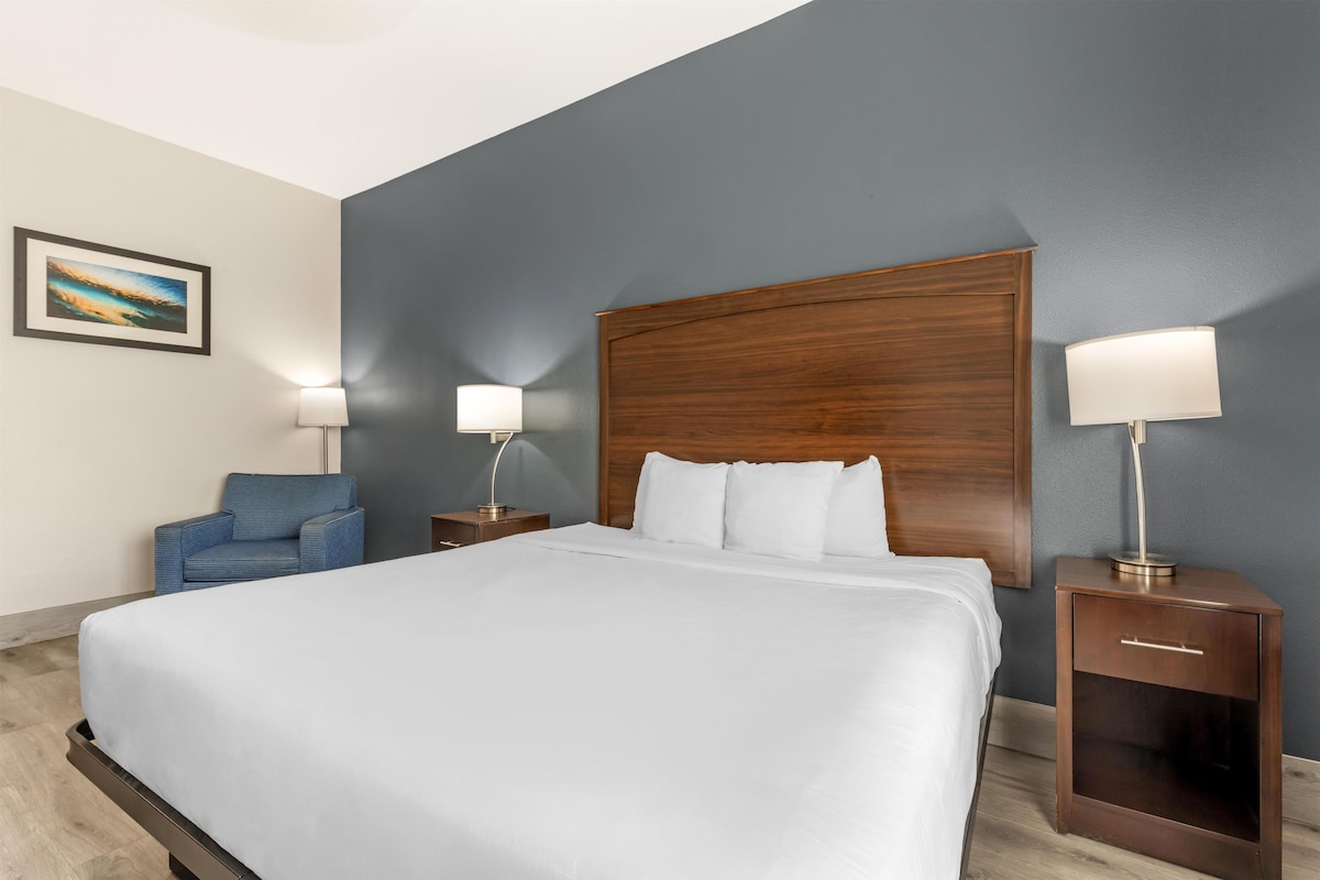 Standard Room, 1 King Bed, Non Smoking, Refrigerator & Microwave