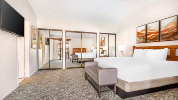 Blackout curtains, iron/ironing board, free WiFi, bed sheets