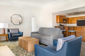 غرفة - غرفتا نوم - لغ ير المدخنين - بمطبخ | منطقة المعيشة | تلفزيون بحجم 55-بوصة يعرض قنوات تلفزيونية باشتراك مدفوع، مدفأة